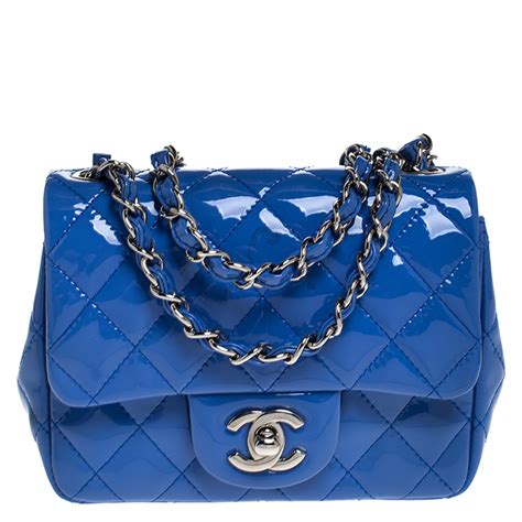 chanel blue flap bag.